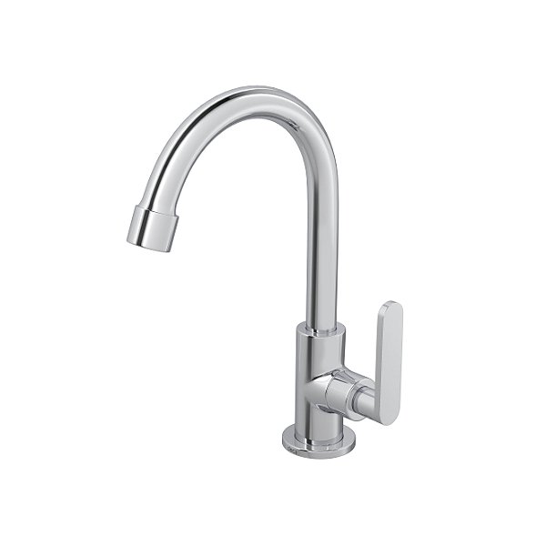 Torneira de Mesa Bica Alta para Lavatório Cromado Flex Plus - Deca
