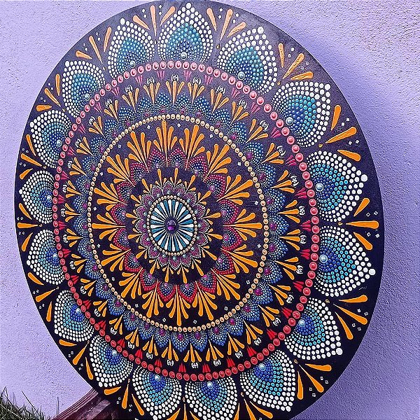 Mandala Pontilhismo 80cm