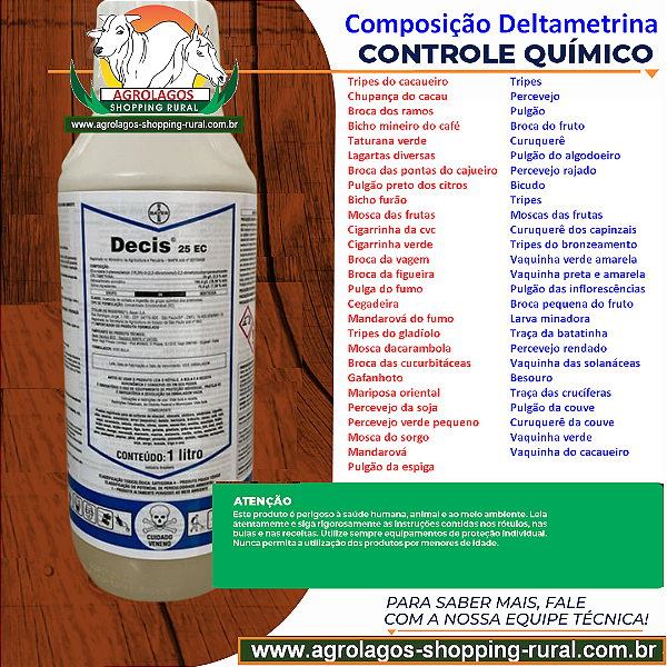 Inseticida Decis EC25 1 litro - Deltametrina