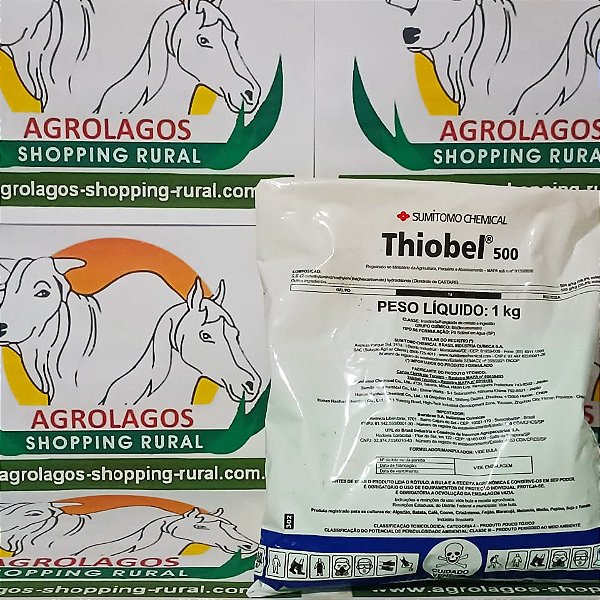 Fungicida inseticida Thiobel 500 - 1 kg Cloridrato de Cartape - Melancia, Melão, Feijão, Batata, Algodão, Couve, Pepino, Maracujá, Café, Tomate,Trigo e Girassol