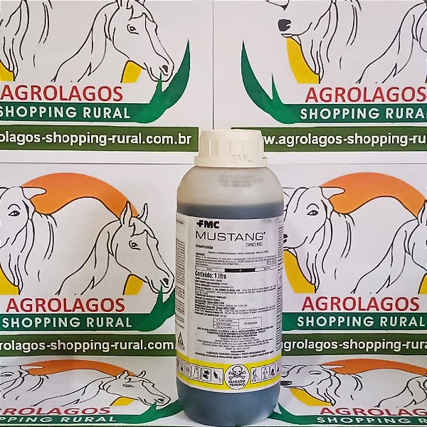 Inseticida Mustang 350 1 Litro -Zeta-Cipermetrina - Tomate, Trigo,Cenoura, Cebola, Uva, Algodão, Arroz Irrigado, Batata, Café, Cebola Couve, Feijão, Milheto, Milho e Soja