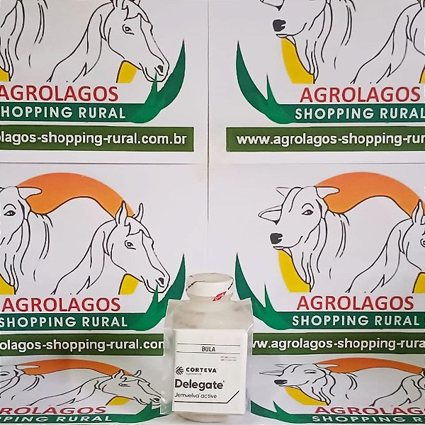 Inseticida Delegate 120g - Espinetoram Abóbora, Abobrinha, Acerola, Alho, Ameixa, Amora, Azeitona, Batata doce, Batata Yacon, Batata, Berinjela, Beterraba, Cará, Cebola, Chalota, Chuchu, Citros, Crisântemo, Framboesa, Gengibre, Inhame, Jiló, Maçã, Mandioc