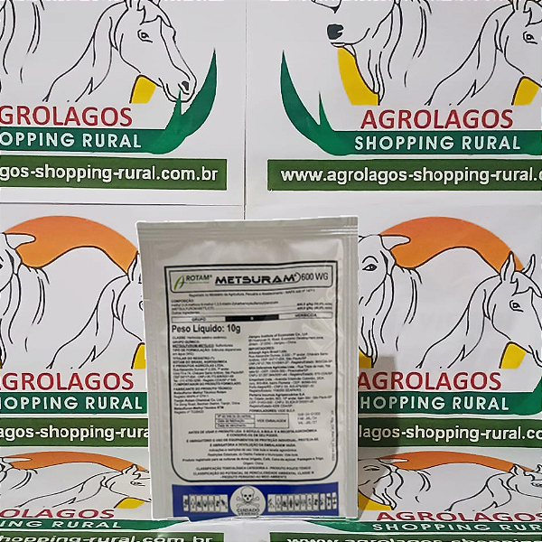 Herbicida Seletivo Metsuran 600 10g Metsulfurom-Metílico - Aveia, Centeio, Cevada, Trigo, Triticale, Arroz irrigado,Café, Cana de açucar, Citros, Pastagem