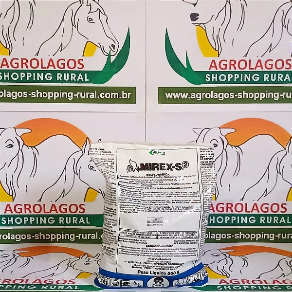 Mirex-S2 500g Sulfluramida - Isca para Formiga cortadeiras Saúva limão, Saúva Mata Pasto, Quenquéns,