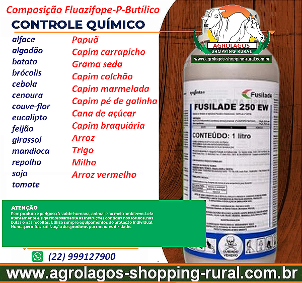 Herbicida Fusilade 250 1 Litro - Fluazifope-P-butílico