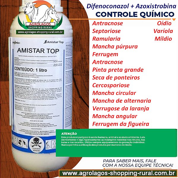 Fungicida Amistar Top 1 Litro - Difenoconazol e Azoxistrobina