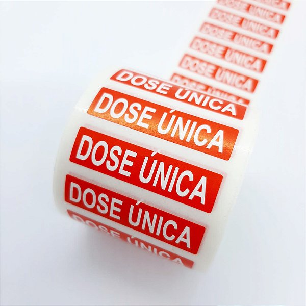 Etiqueta Adesiva Dose Única