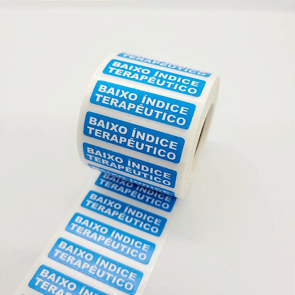 Etiqueta Adesiva Baixo Índice Terapêutico