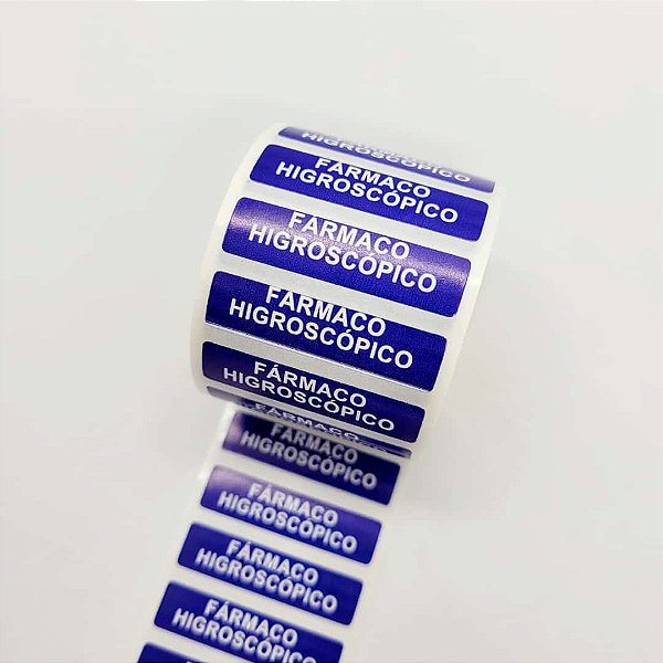 Etiqueta Adesiva Fármaco Higroscópico