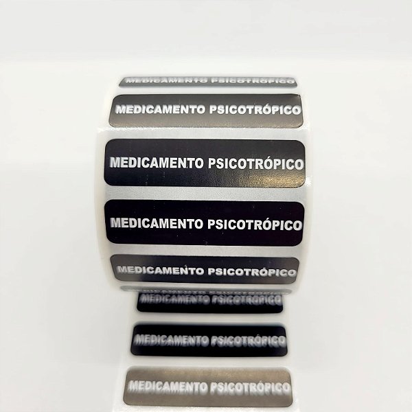 Etiqueta adesiva Informativa: Medicamento Psicotrópico