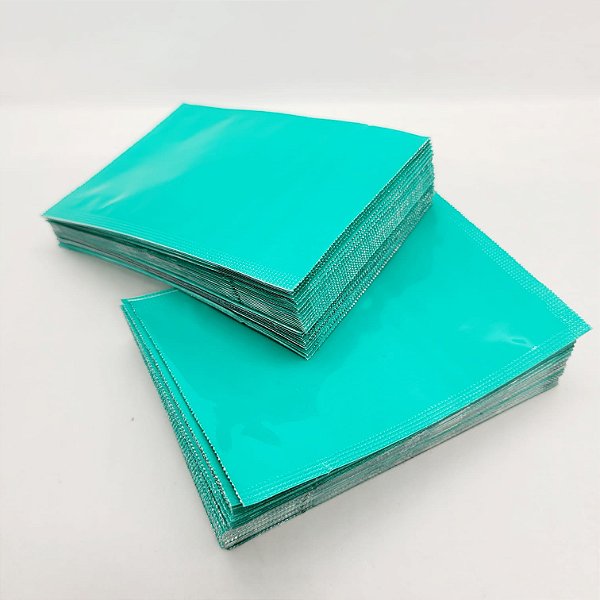 Sachês Laminados Verde Turquesa 70mmx100mm (1.000 Unidades) - Sofisticação e Segurança
