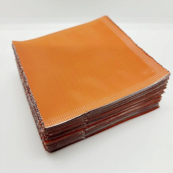 Sachê Laminado Laranja Vibrante 70x70mm (3.000 Unidades) – Embalagem com Alta Visibilidade e Proteção Total