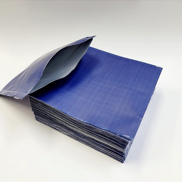 Sachê Laminado Azul Fosco 70x70mm (1.000 Unidades) – Embalagem Premium com Estilo e Proteção