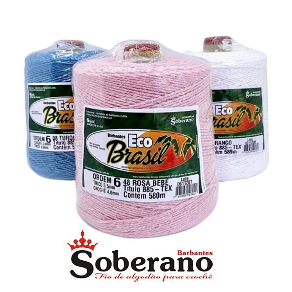Barbante Colorido Eco Brasil nº06 700G - Soberano