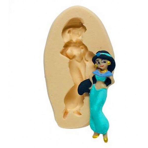 Molde de silicone de Princesa Jasmine- Aladdin