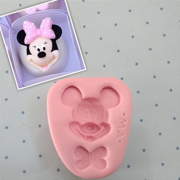 Molde de silicone Minnie / Mickey Doces