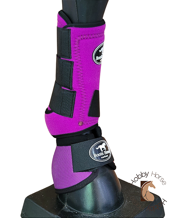 Kit caneleiras dianteiras + cloches Boots Horse roxo