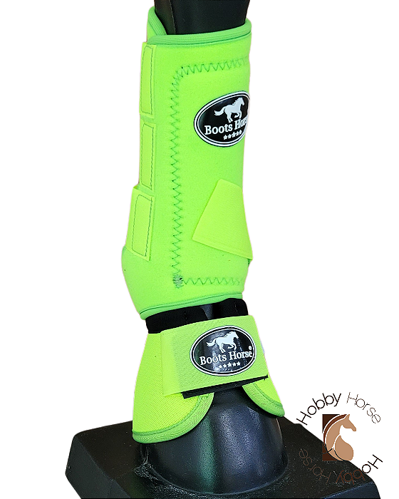 Kit caneleiras dianteiras + cloches Boots Horse verde limão