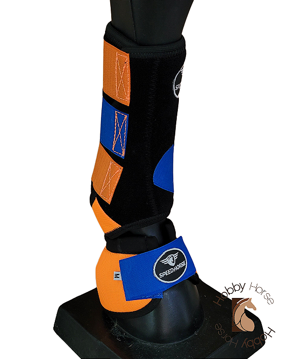 Conjunto dianteiro Speed Horse laranja/azul