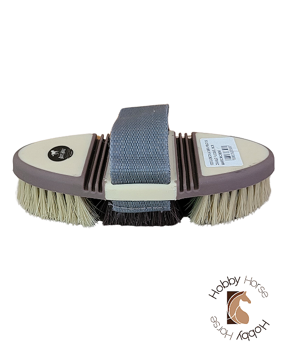 Escova flexível marrom/bege