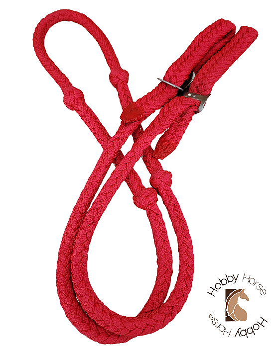 Rédea de nylon nacional vermelho