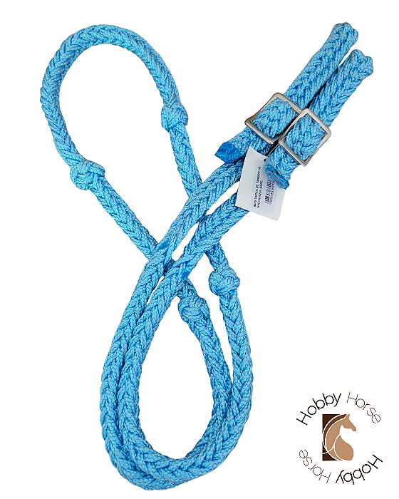 Rédea de nylon nacional azul claro