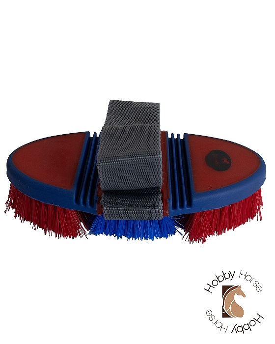 Escova flexível azul/vermelho