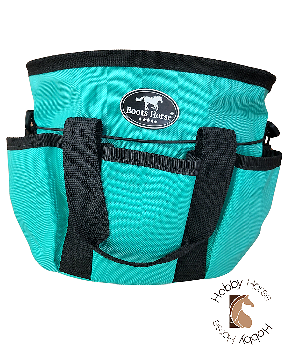 Bolsa para kit de higiene verde água