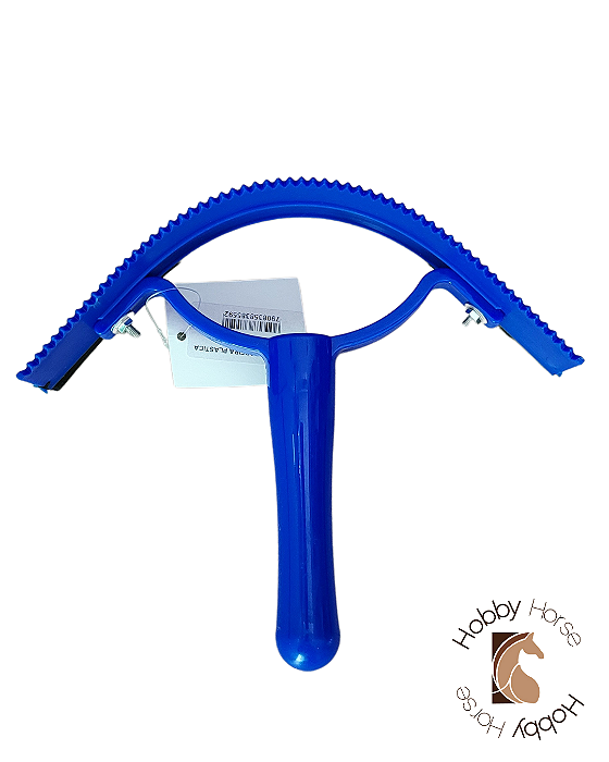 Raspadeira plástica rodinho azul royal