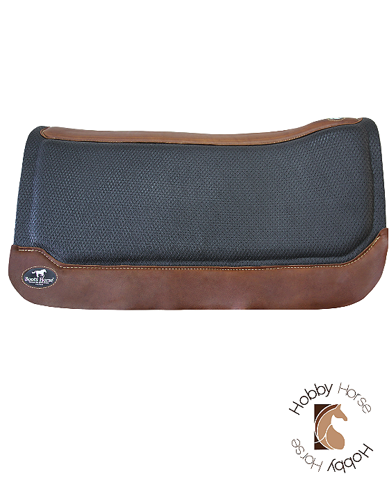 Manta Impact Pad Boots Horse preta fundo creme