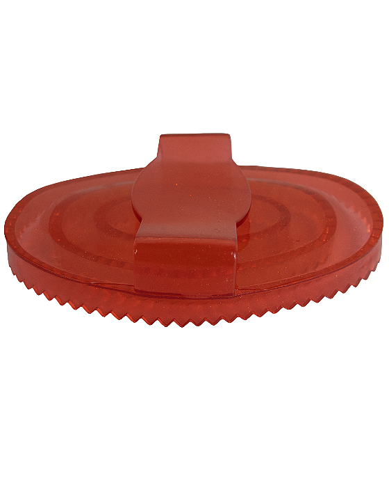 Raspadeira de silicone vermelha com brilho