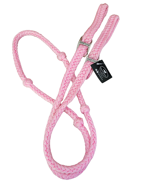 Rédea de tambor de nylon rosa bebê