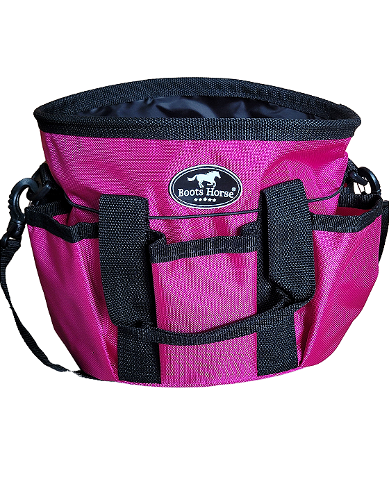 Bolsa para kit de higiene rosa magenta