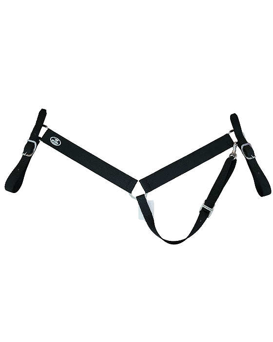 Peitoral de nylon Boots Horse preto