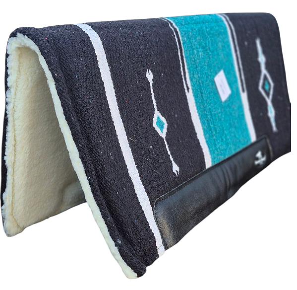 Manta Navajo Combat Boots Horse Verde Água