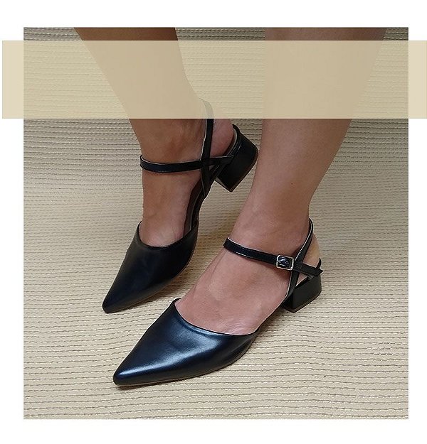 SCARPIN SOFT PRETO - Cabana Shoes Atacado