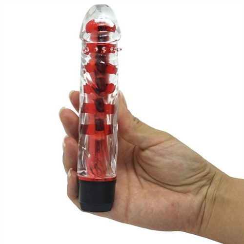 Vibrador Personal com Capa de Silicone Macia texturizada/glande 16,5 x 3,9cm