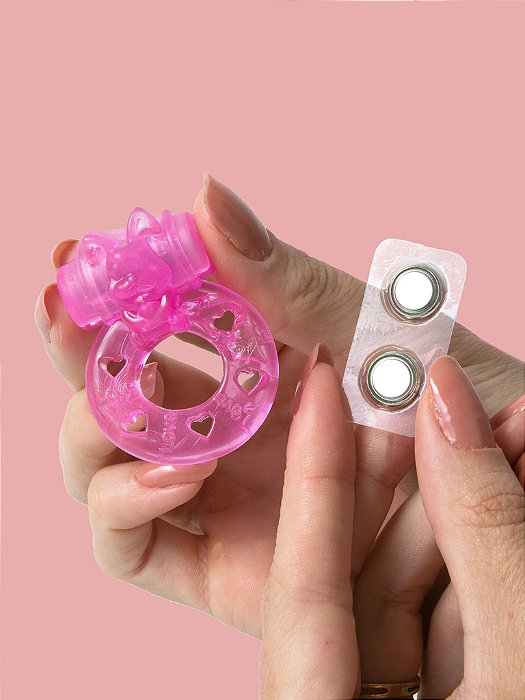 Anel Peniano Com Capsula Vibratória e Estimulador Clitóris * Cores Sortidas