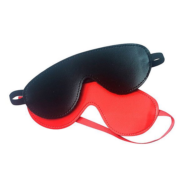 Venda Tapa Olhos em Couro Sintético VERMELHO