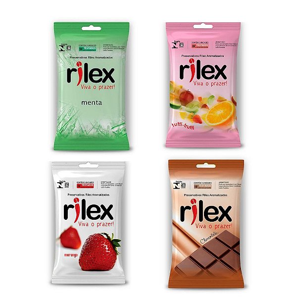 Preservativo Masculino Rilex Varios Sabores com 3 Unid.