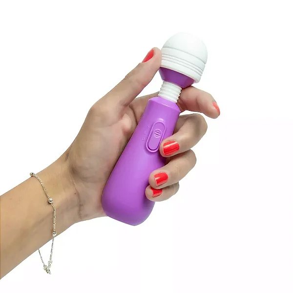 Vibrador Mini Varinha Mágica à Pilha