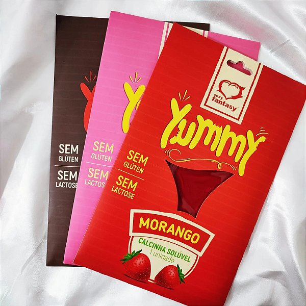 Calcinha Comestível Yummy Sexy Morango