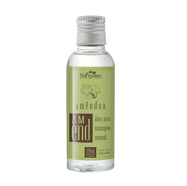 Óleo Para Massagem Sensual de Amêndoa 120ml Hot Flowers