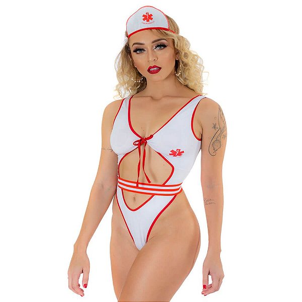 Fantasia Enfermeira Juju Pimenta Sexy Tam. Único