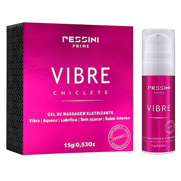 Vibre Gel Eletrizante Unissex Sabor Chiclete