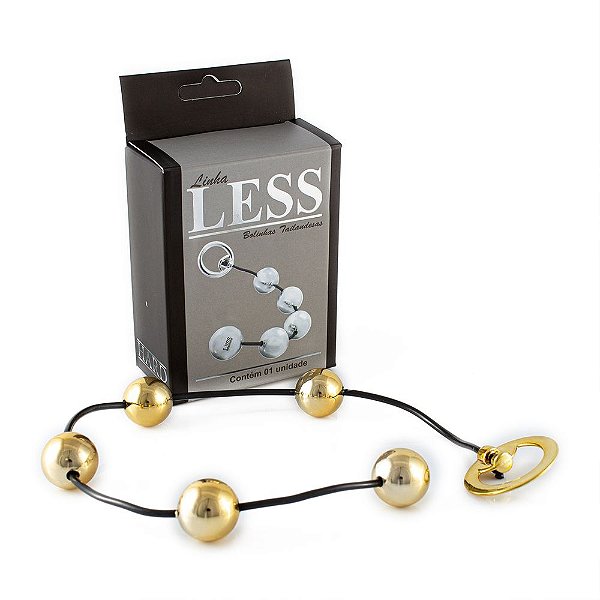 Less Bolinha Tailandesa G Metalizada Hard Dourada