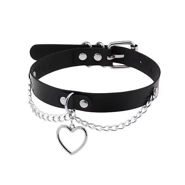 Choker Rebite - Coleira com Coração