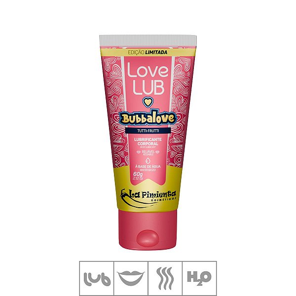 Love Lub Bubbalove Lubrificante Beijavel 60g Tutti fruitt
