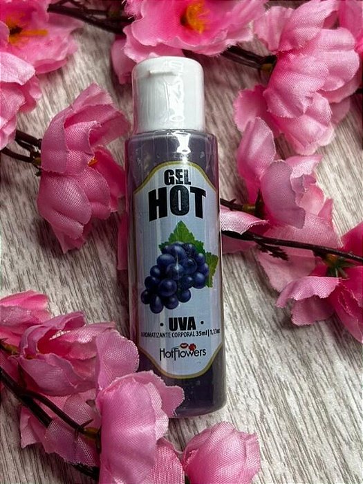 Gel Hot Aromatizante Uva 35ml Hot Flowers