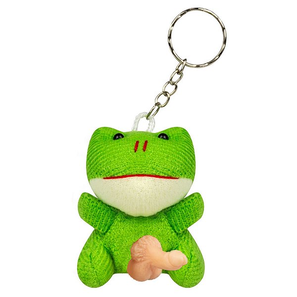 Chaveiro de Bichinho em Pelúcia com Genital Pênis Sapo